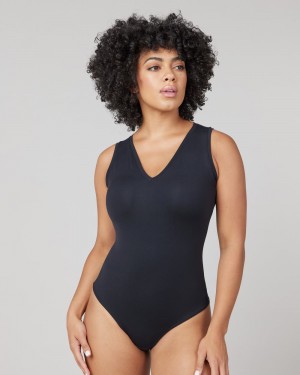 Body Spanx Suit Yourself V-Neck Tank Mujer Negras | PT4801236