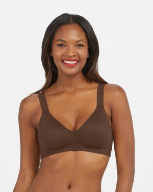 Bralette Spanx Bra-llelujah!® Lightly Forro Mujer Marrones | QG8732451