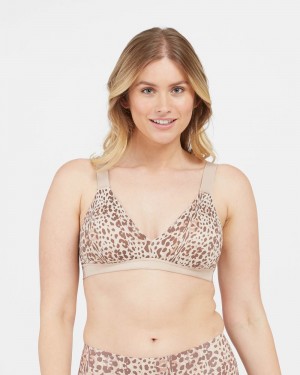 Bralette Spanx Bra-llelujah!® Lightly Forro Mujer Leopardo | VQ0825431