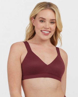 Bralette Spanx Bra-llelujah!® Lightly Forro Mujer Burdeos | SY5934617