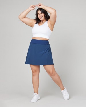 Falda Corta Spanx The Get Moving, 17" Mujer Azul Marino | YK8346970