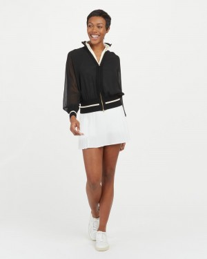 Falda Corta Spanx The Get Moving Plisado, 14" Mujer Blancas | VA1934520