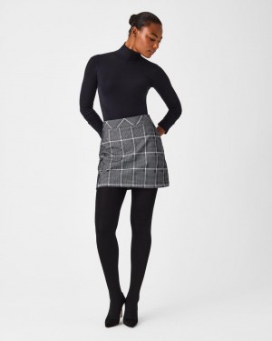 Falda Spanx The Perfect Mini, 17" in Classic Plaid Jacquard Mujer Classic Plaid | QO3521946