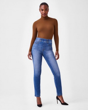 Jeans Spanx Directo Leg Mujer Indigo | AJ0579846