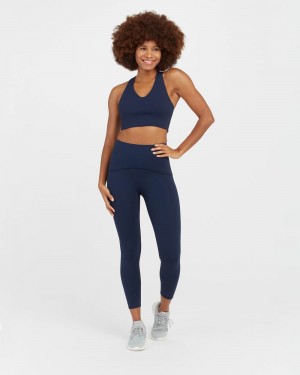 Leggins Spanx Booty Boost® Active 7/8 Mujer Azul Marino | XJ0167498