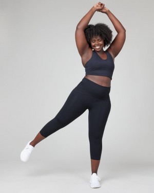 Leggins Spanx Booty Boost® Active Cropped Mujer Negras | CX4097861