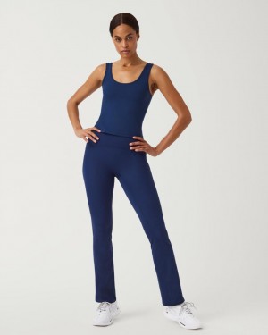 Leggins Spanx Booty Boost® Flare Yoga Mujer Azul Marino | UJ8137624
