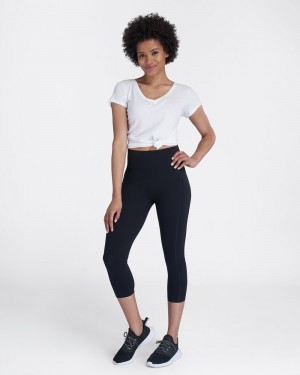 Leggins Spanx Every.Wear Active Icon Cropped Mujer Negras | DO6972841