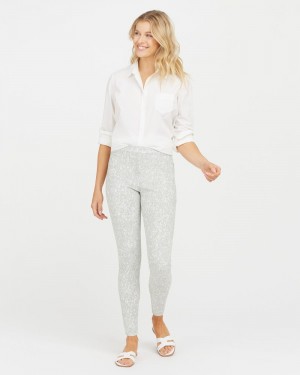 Leggins Spanx Jean-ish® Ankle Mujer Gris | HS6217598
