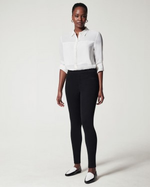 Leggins Spanx Jean-ish® Ankle Mujer Negras | VQ3295407