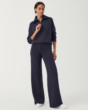 Pantalon Spanx AirEssentials Anchos Leg Mujer Azul Marino | OA1946832