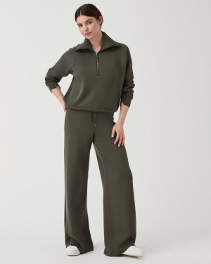 Pantalon Spanx AirEssentials Anchos Leg Mujer Verde Oliva | AS6071325