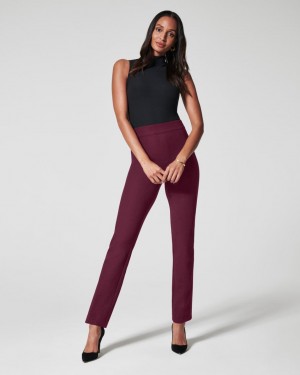 Pantalon Spanx The Perfect Pant, Slim Directo Mujer Fucsia | ES7106524