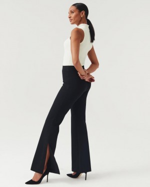 Pantalon Spanx The Perfect Pant, Split Hem Mujer Negras | LJ8321690