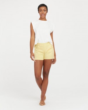 Short Spanx Stretch Twill, 4" Mujer Amarillo | CL3574860