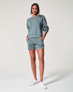 Short Spanx Stretch Twill, 4" Mujer Azules Gris | AF5476820