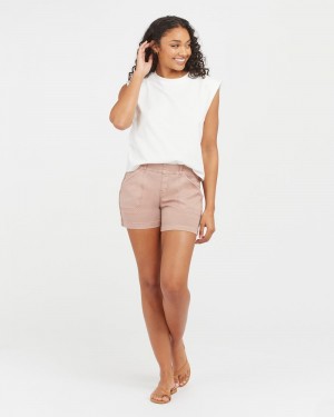 Short Spanx Stretch Twill, 4" Mujer Moradas | JN2465190