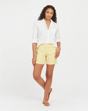 Short Spanx Stretch Twill, 6" Mujer Amarillo | PT6957284