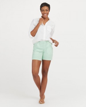 Short Spanx Stretch Twill, 6" Mujer Azules | EG3678192