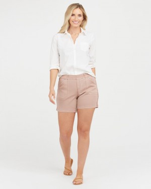Short Spanx Stretch Twill, 6" Mujer Moradas | EF2457160