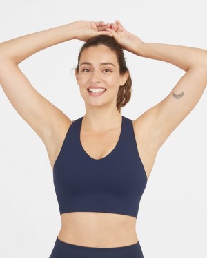 Sujetador Deportivo Spanx Longline Medium Impact Mujer Azul Marino | AR4825361