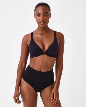 Sujetadores Spanx Bra-llelujah!® Adjustable Plunge Wireless Lift Mujer Negras | CK8759604