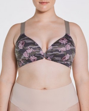 Sujetadores Spanx Bra-llelujah!® Lightly Forro Wireless Mujer Rosas Camuflaje | GC5984723