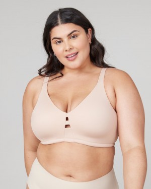 Sujetadores Spanx Low Profile Wireless Minimizer Mujer Beige | LE0574918