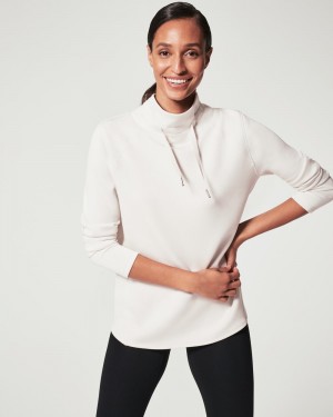 Tops Spanx AirEssentials ‘Got-Ya-Covered’ Pullover Mujer Gris Claro | RL1098623