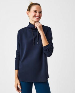 Tops Spanx AirEssentials ‘Got-Ya-Covered’ Pullover Mujer Azul Marino | HR7346129