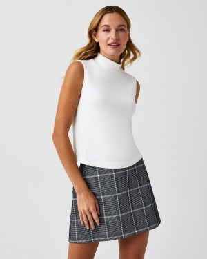 Tops Spanx AirEssentials Mock Neck Mujer Blancas | EU9471283
