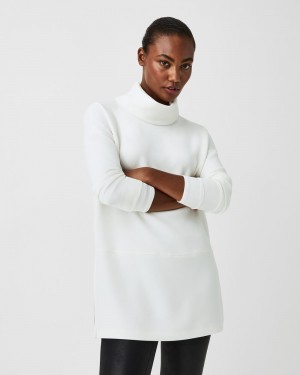 Tops Spanx AirEssentials Turtleneck Tunic Mujer Blancas | NW1728605