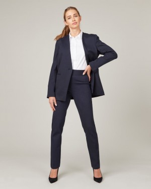 Tops Spanx The Perfect Oversized Blazer Mujer Azul Marino Gris | DW5160894