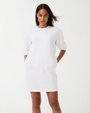 Vestido Spanx AirEssentials Crew Neck Mujer Blancas | EO6489721
