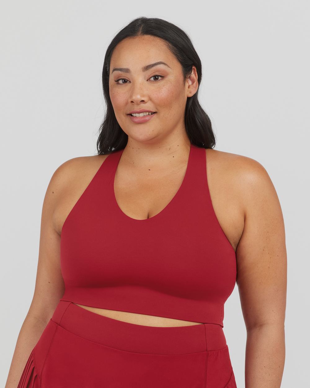 Sujetador Deportivo Spanx Longline Medium Impact Mujer Rojas | CT7386951
