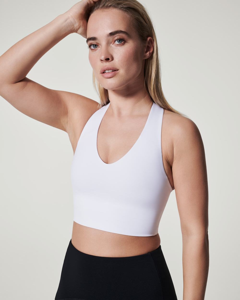 Sujetador Deportivo Spanx Longline Medium Impact Mujer Blancas | RZ0329471