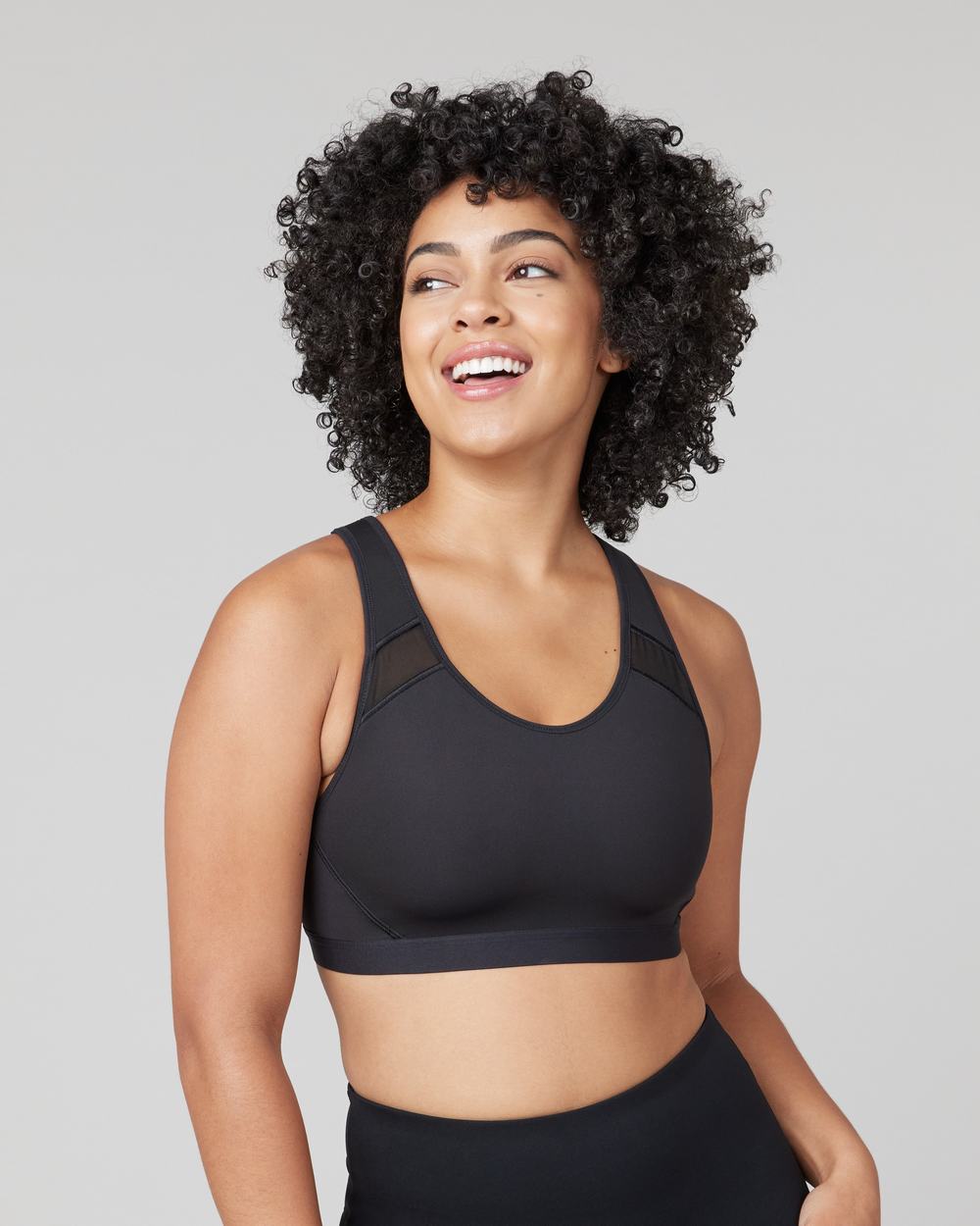 Sujetador Deportivo Spanx Medium Impact Mujer Negras | WL6041785