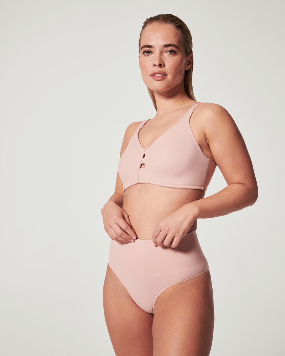 Bragas Spanx EcoCare Seamless Shaping Mujer Rosas | YI7431980