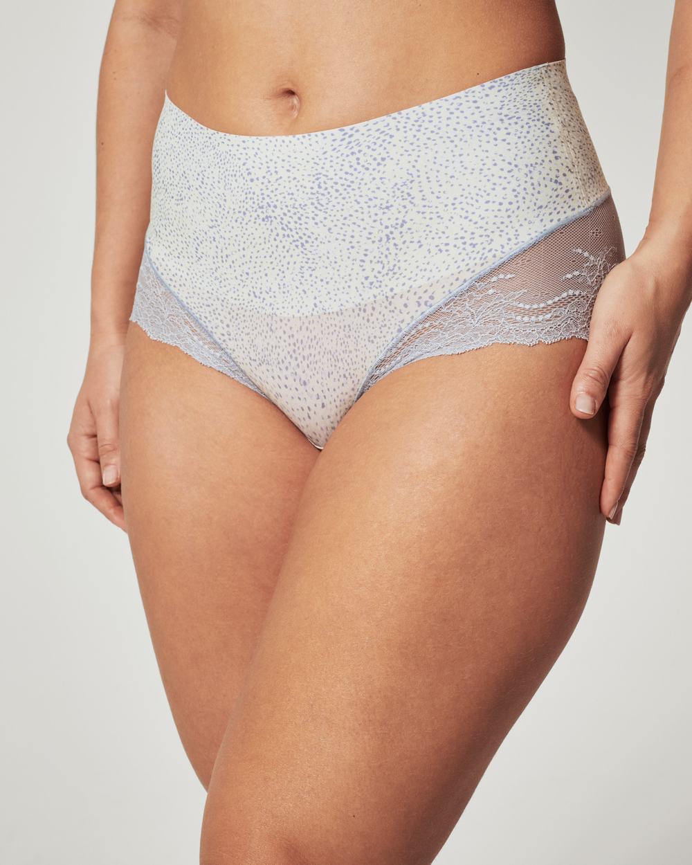 Bragas Spanx Undie-tectable® Encaje Hi-Hipster Mujer Blancas Azules | MG8091752