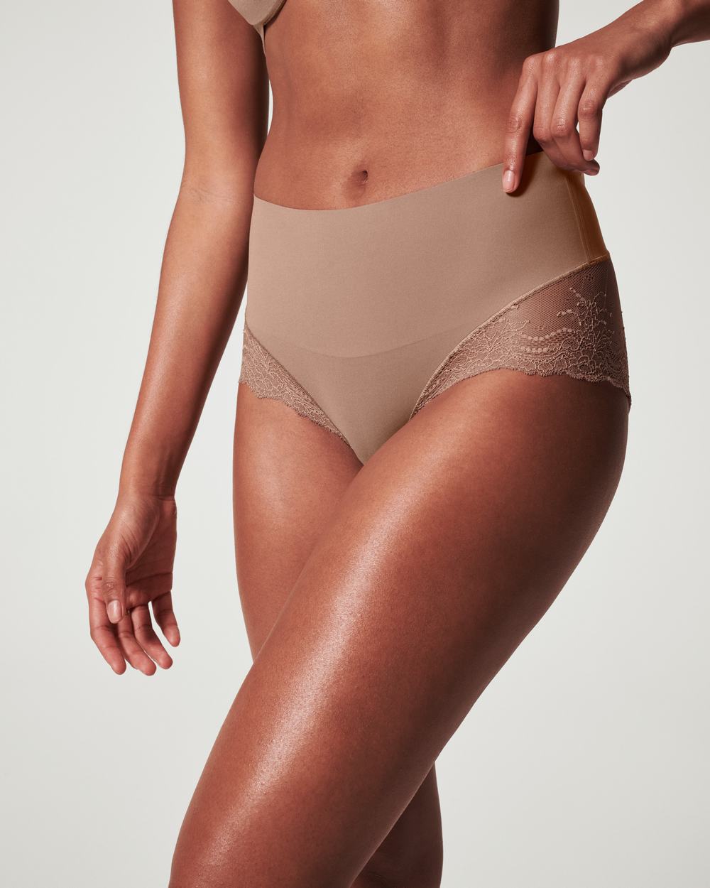 Bragas Spanx Undie-tectable® Encaje Hi-Hipster Mujer Cafe Au Lait | RW6345018