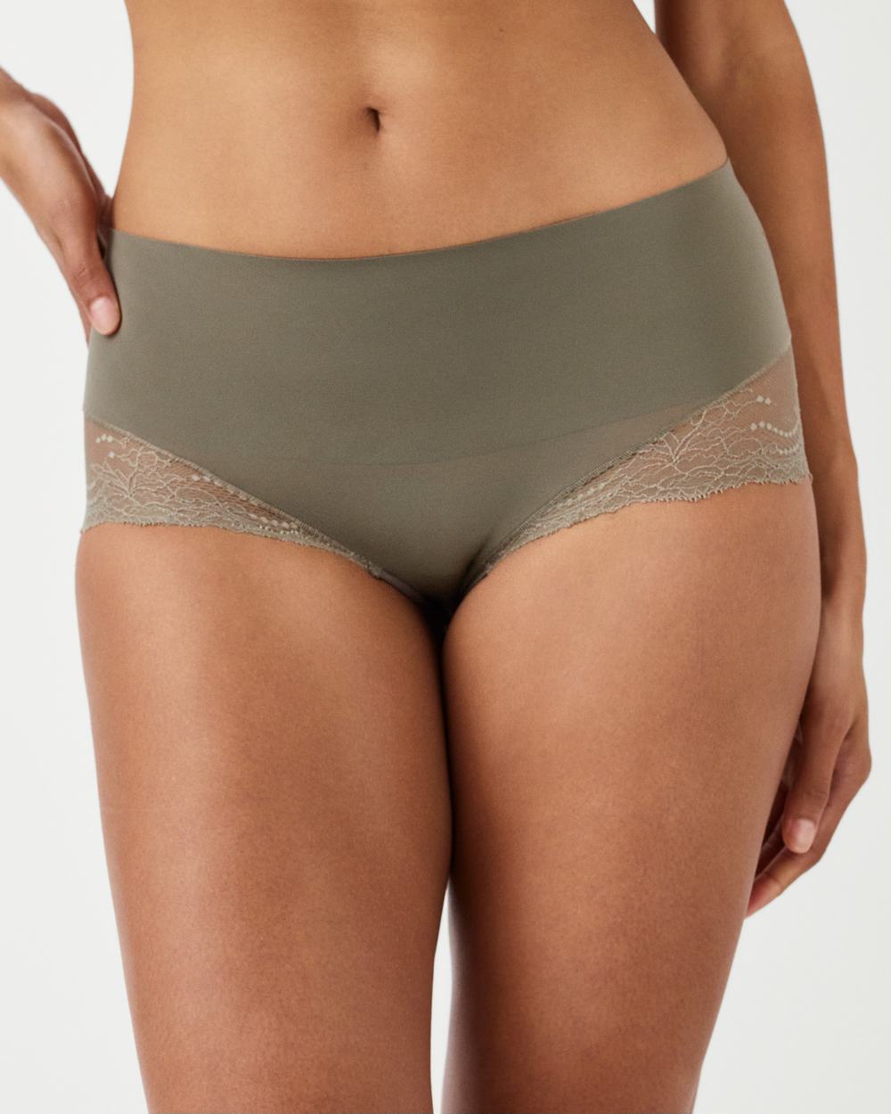 Bragas Spanx Undie-tectable® Encaje Hi-Hipster Mujer Verde Oliva | AV1452307