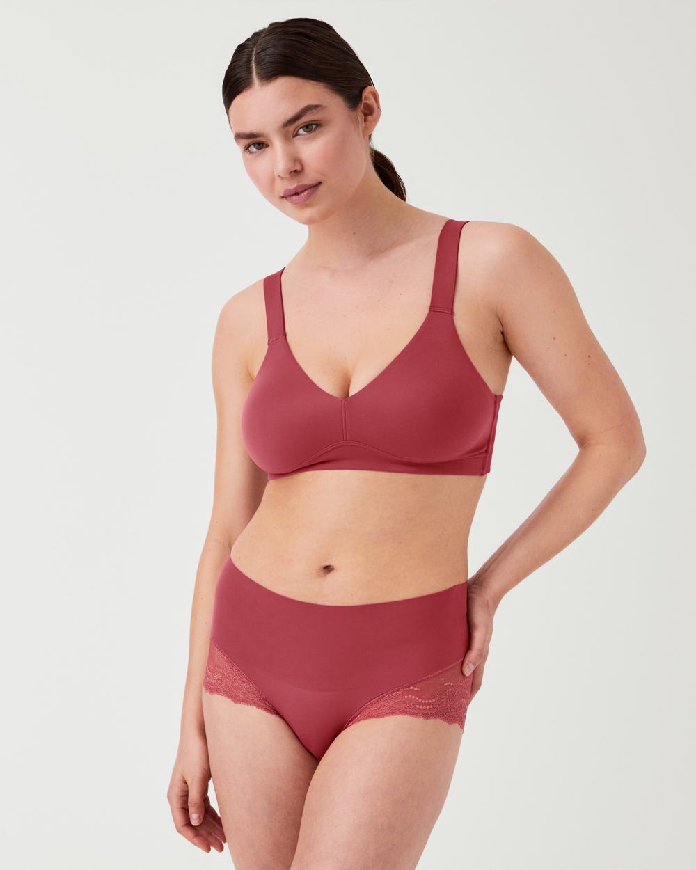 Bragas Spanx Undie-tectable® Encaje Hi-Hipster Mujer Rosas | PJ4063895