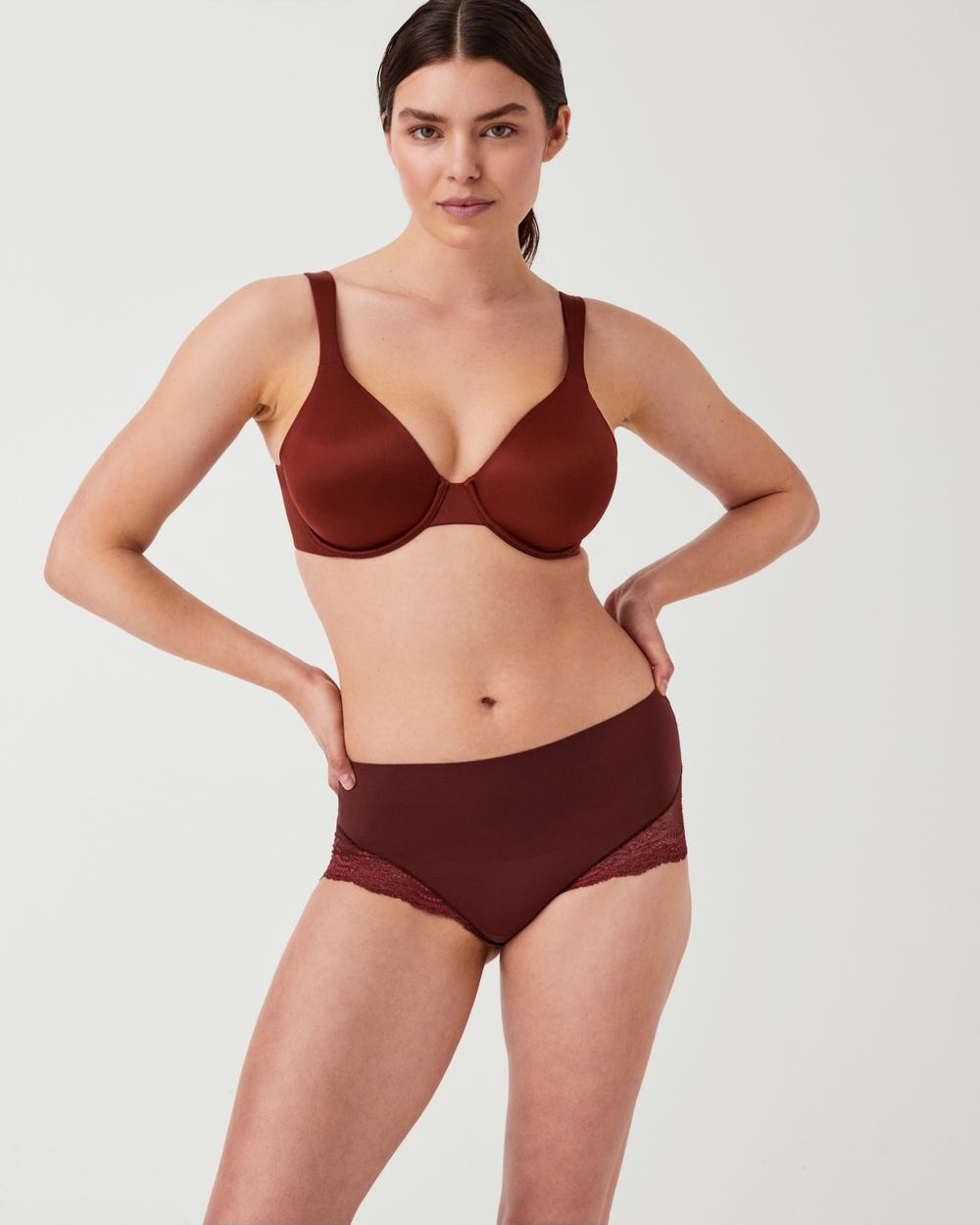Bragas Spanx Undie-tectable® Encaje Hi-Hipster Mujer Marrones Rosas | EB3824175
