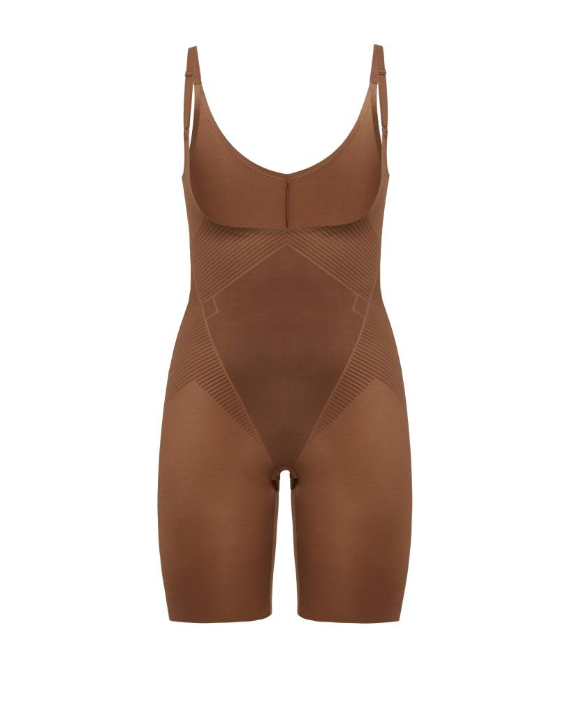 Body Spanx Thinstincts® 2.0 Open-Bust Mid-Thigh Mujer Marrones | VU1679042