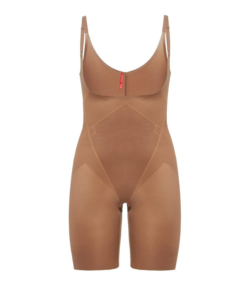 Body Spanx Thinstincts® 2.0 Open-Bust Mid-Thigh Mujer Cafe Au Lait | FY4193670