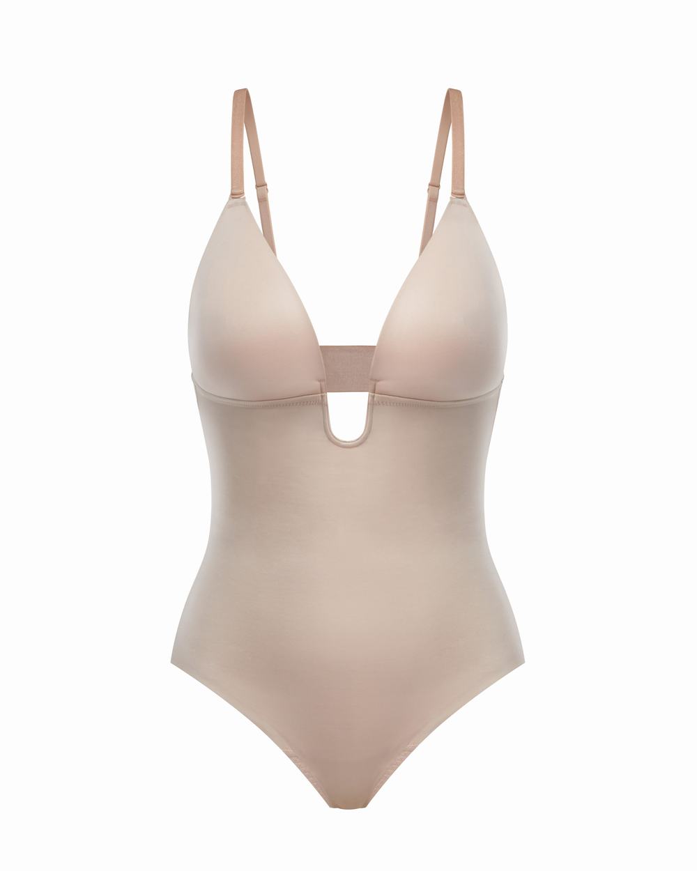 Body Spanx Suit Your Fancy Plunge Low-Back Tanga Mujer Beige | FU0256914