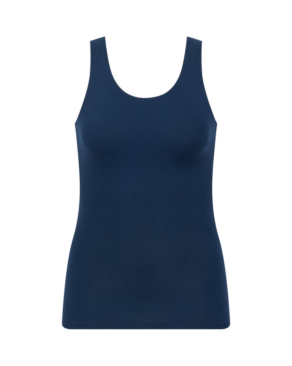 Camiseta sin Manga Spanx Socialight Mujer Azul Marino | QM6971082