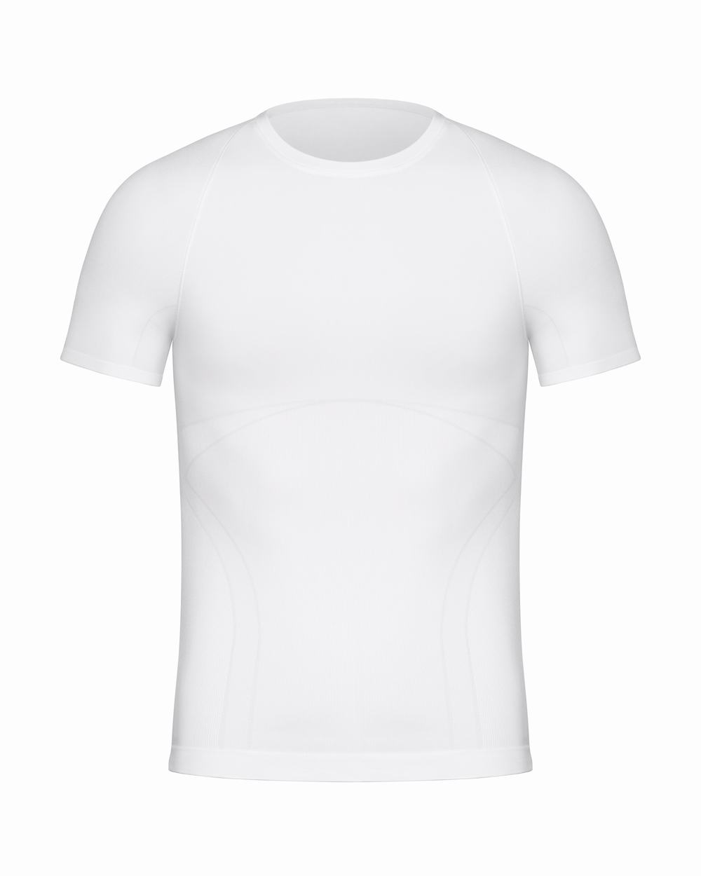 Camisetas interiores Spanx Ultra Sculpt Seamless Crew Neck Hombre Blancas | OZ1520697