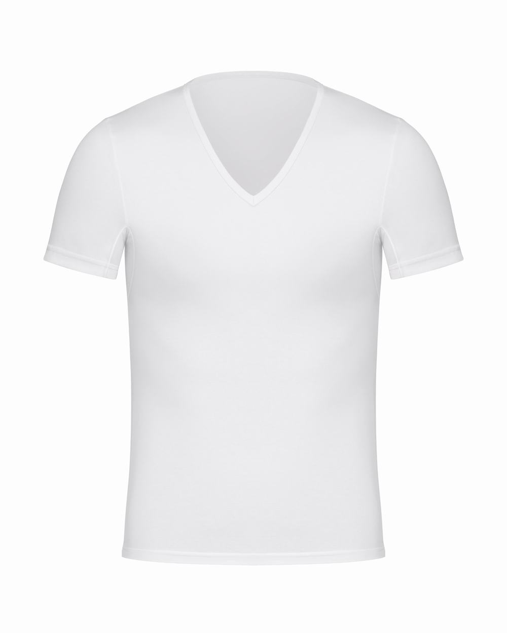 Camisetas interiores Spanx Sculpt Algodon V-Neck Hombre Blancas | RP0728165