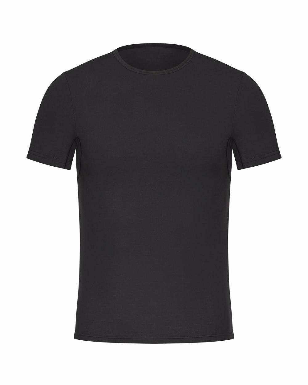 Camisetas interiores Spanx Sculpt Algodon Crew Neck Hombre Negras | FY4510723
